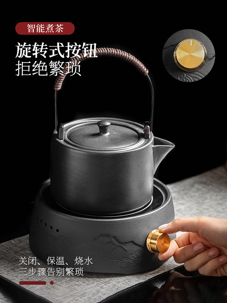 6BUJ 怀明电陶炉 家用煮茶器茶炉烧水壶陶瓷煮茶壶套装电茶壶