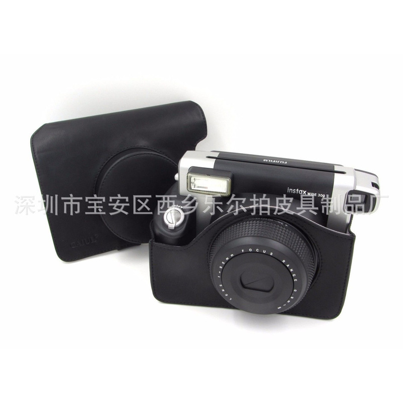 Factory direct supply Fuji polo instant camera W300 leather bag outdoor protective cover foreign trade best-selling products