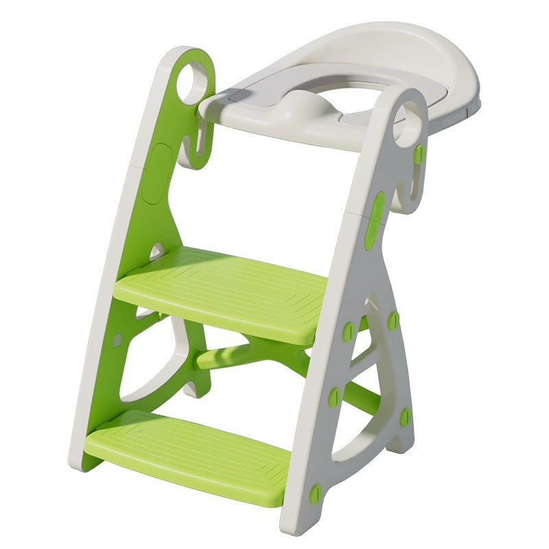 Children's toilet with stairs, footstool