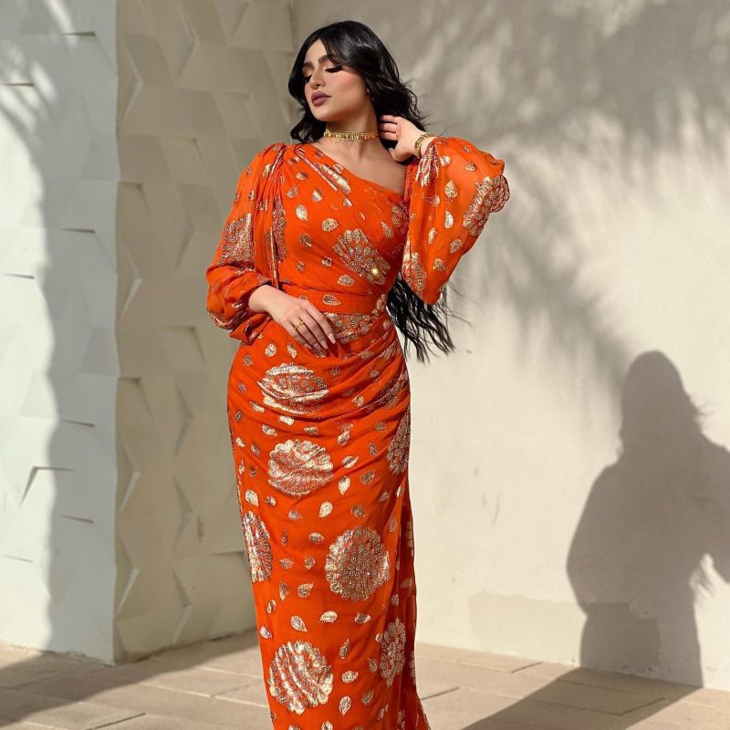 Vestido de Fiesta de Gasa con Estampado Dorado, Sexy, para Mujer, Primavera/Verano 2022, Estilo Nuevo, Disponible en Sitios Web Independientes y eBay