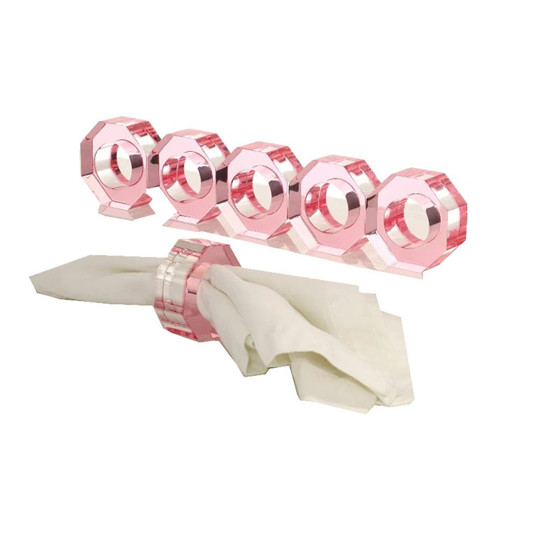 亚克力餐巾环餐巾架桌布固定环扣多色简约餐具刀叉搁架筷子放置环