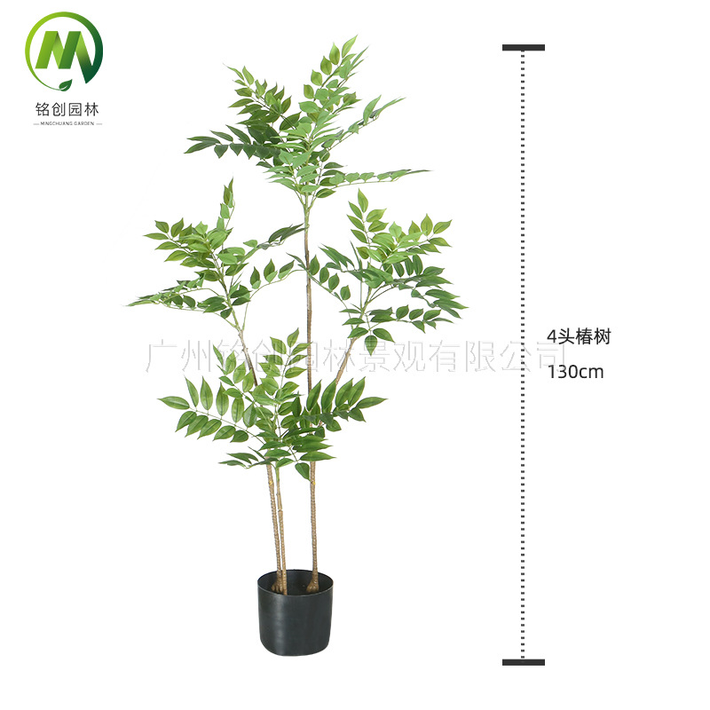 Planta de simulación de Amazon, madera lacada, plantas verdes, plantas de lujo ligeras de alta gama, plantas en maceta, paisajismo interior para el hogar, eucalipto biónico