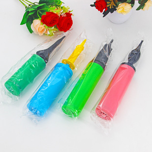 Balloon accessories inflatable tool macaron color pump 28cm portable hand push pump air pump