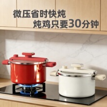 家用新款微压锅炖汤盅汤锅珐琅锅家用焖烧锅搪瓷锅电磁炉厂家批发
