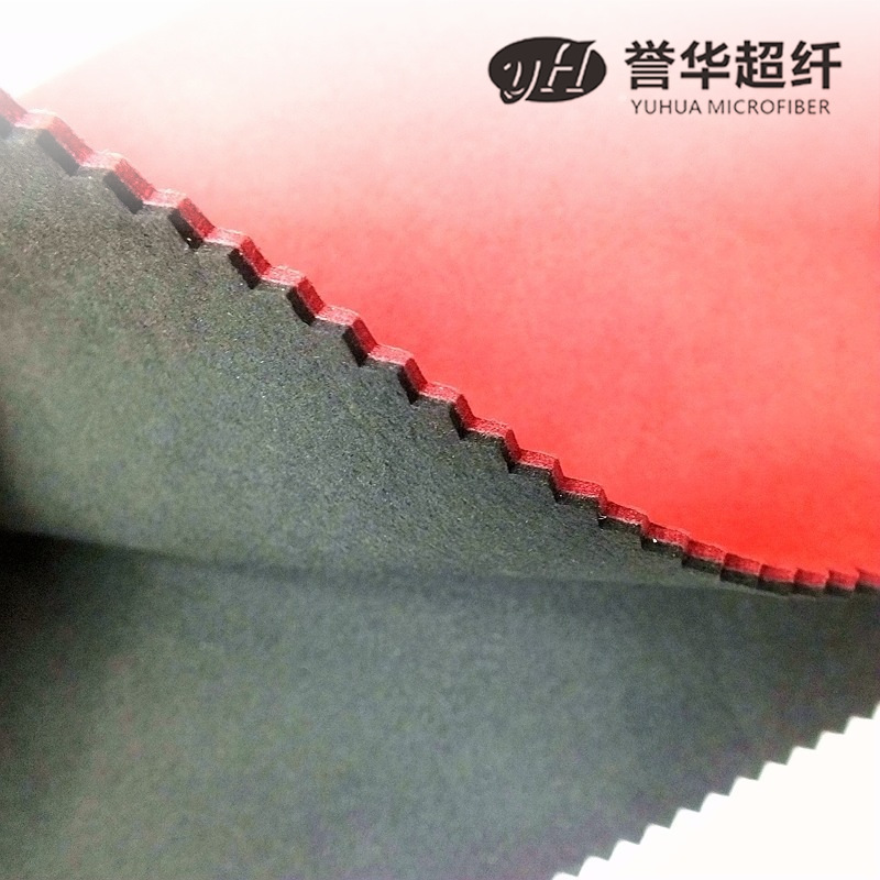 Red and black two-color thick suede microfiber tear-resistant non-deformation anti-pile microfiber leather thickness color optional
