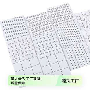 Wow, Custom White Mosaic Tiles for Bathroom, Ceramic Balcony, Kitchen, Bathroom Background Wall Tiles, Waterproof