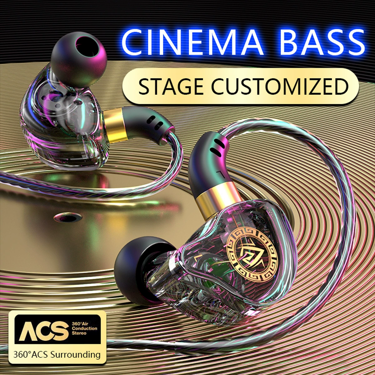 Cross-Border Wired Headphones In-Ear Sports Games Suitable for Apple Samsung Huawei Mobile Phones 3.5 Headphones Type C