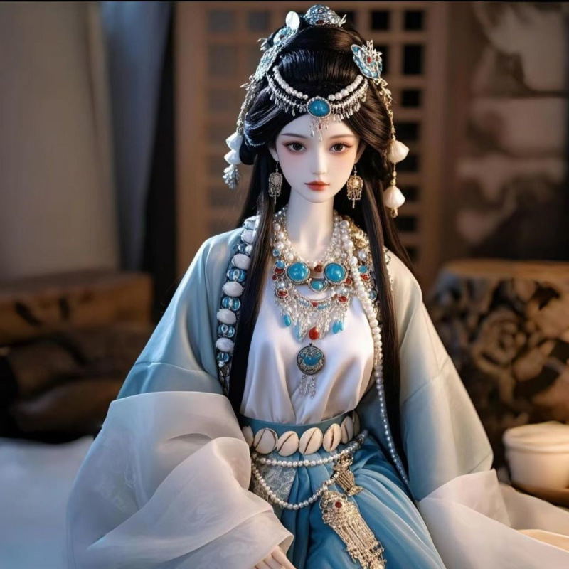 古代スタイルのバービー人形おもちゃ古代中国の衣装漢服人形高価値古代スタイルのプリンセスガールドレスアップブラインドボックス|undefined