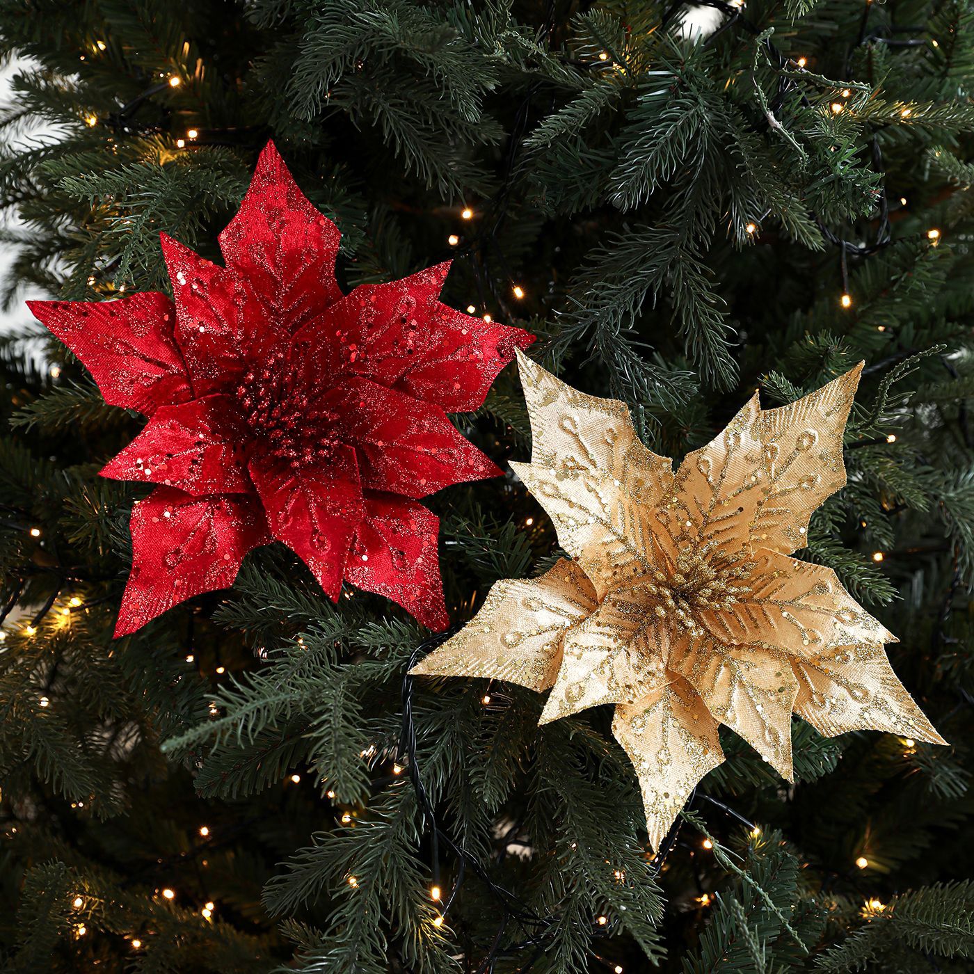 29CM tela flor de simulación flor flor de Navidad flor de decoración ornamentos ornamentos guirlandas de Navidad