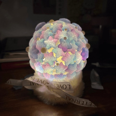 満天の星の小夜灯diy手作りの材料は星の雰囲気灯の装飾品を包んで彼女の誕生日プレゼントを送ります。