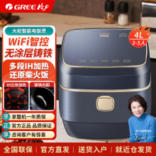 格力無塗層鑄鐵 IH智能電飯煲GDCF-4015C 頂 （深空灰+香檳金）