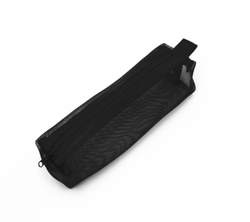 Three-dimensional simple transparent mesh pencil bag student examination special stationery bag large capacity portable storage bag wholesale