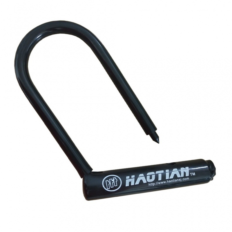 Candado en U para bicicleta, estilo ciruela, antirrobo, cilindro de aleación, sin logotipo, herramienta de hardware para exportación.