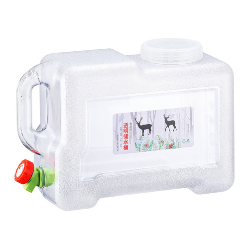 Outdoor bucket household drinking water bucket with faucet car camping self-driving tour pure water bucket mineral water storage bucket