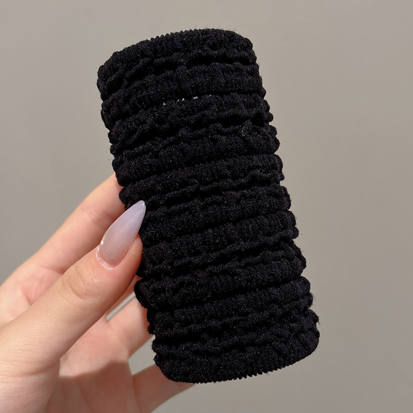 Cuerdas de cabeza de alta elasticidad duradera niñas delicadas anillo de cabello de alta calidad cuerdas de cabello de cola de caballo atadas de cabello correa cubierta de cuero