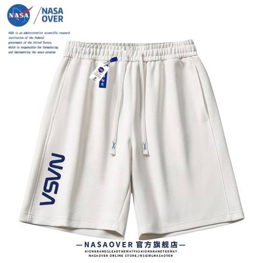NASA Joint Shorts 2024 Summer New Casual Pants Couple Beach Loose Thin Trendy Brand American Men