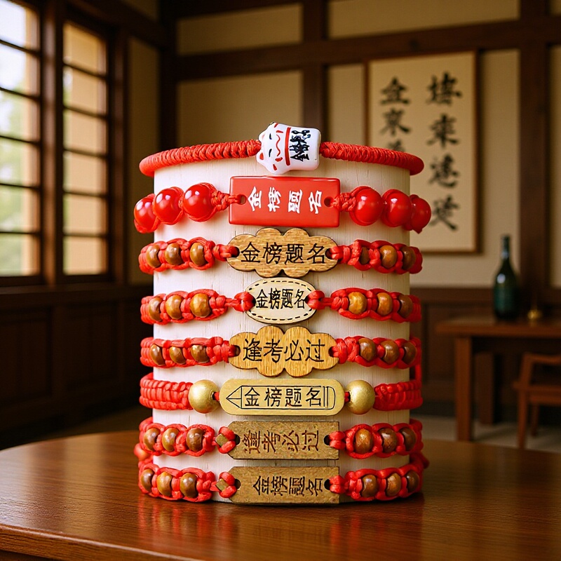 2026 Year of the Horse College Entrance Exam Success Bracelet for Students, Good Luck Red String Bracelet for High School Entrance Exam