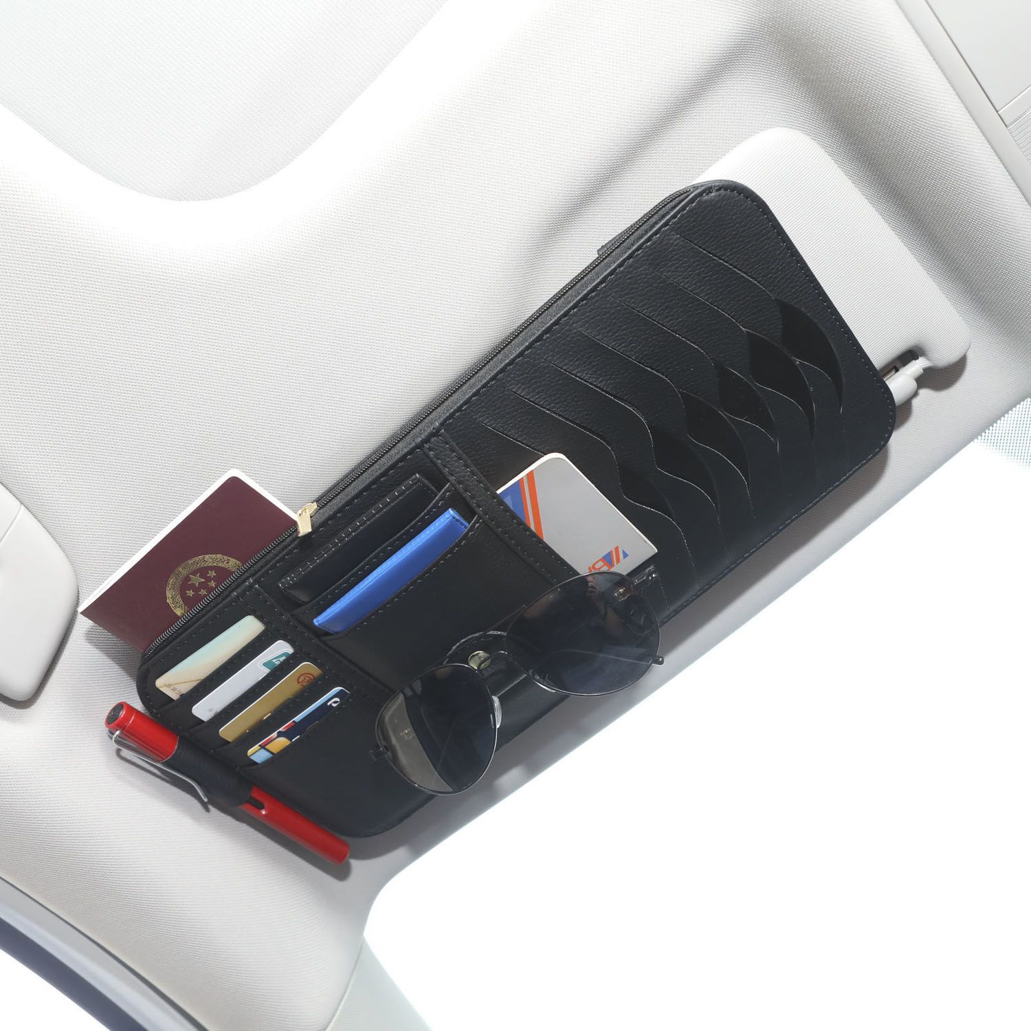 automobile cd Ticket holder onboard cd multi-function Visor cap Storage cd CD Disc Card package Storage bag