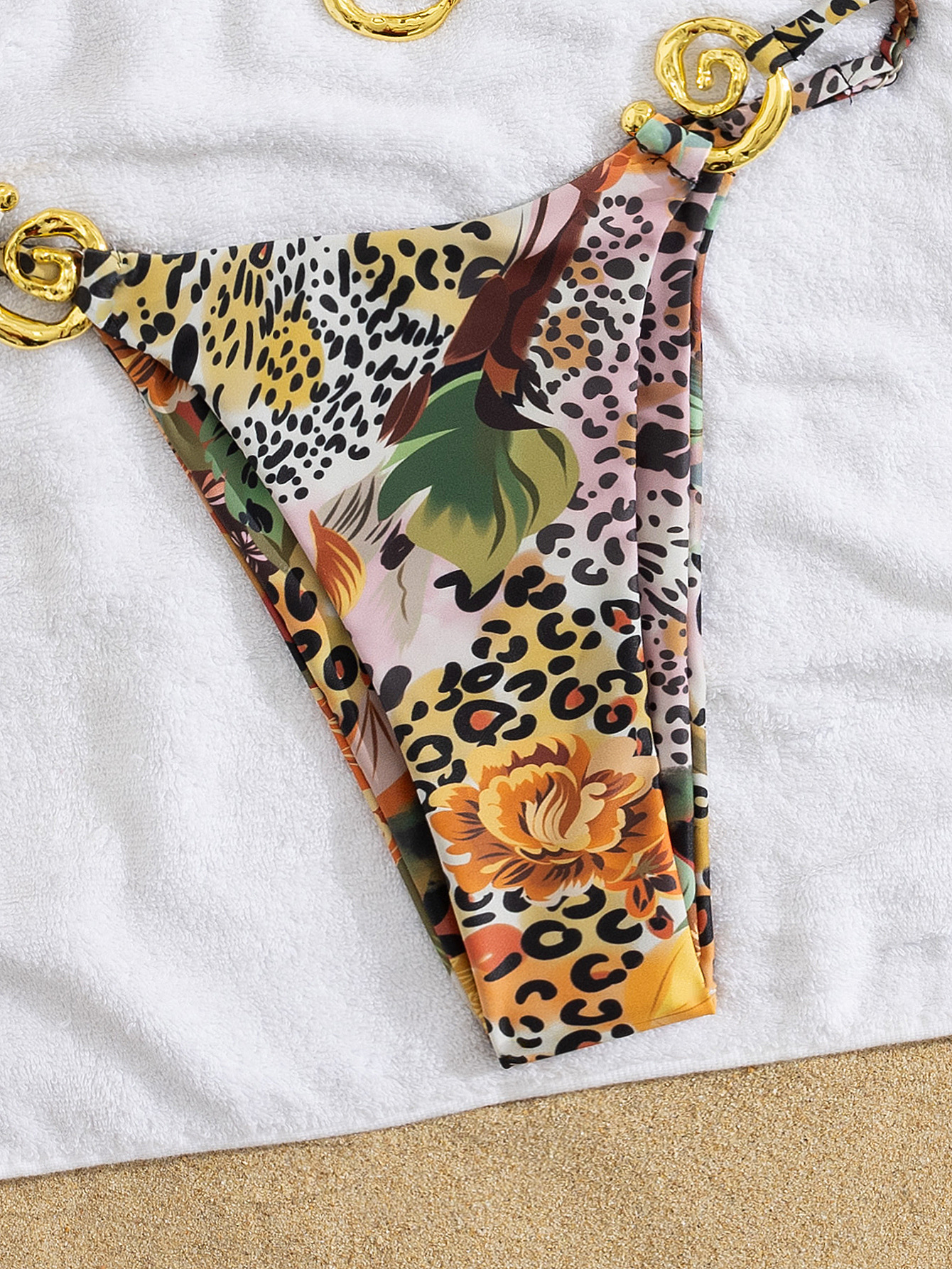 Snyggt tie-dye bikini-set för damer hög midja strandmode_voghion.com