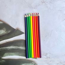 厂家直供荧光漆彩铅荧光芯彩色铅笔7寸特种芯绘画铅笔配套现货