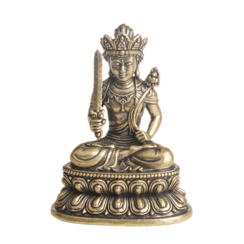 Retro pure brass Void Bodhisattva bronze statue desktop ornaments religious worship Buddha statue crafts old copper wholesale