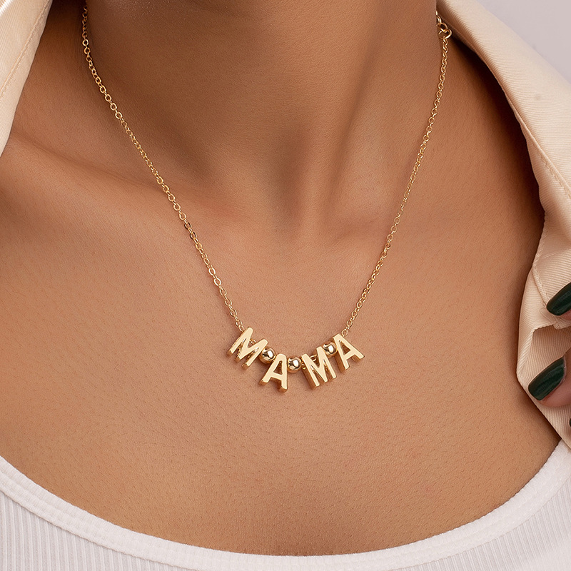 Fashion Letter Alloy Plating Necklace