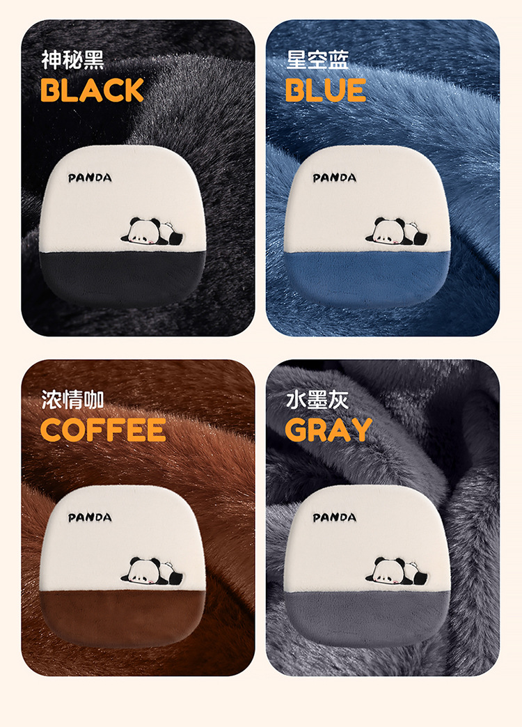 Winter car seat cushion cartoon plush cushion car seat cushion rear universal warm three-piece plush non-slip seat