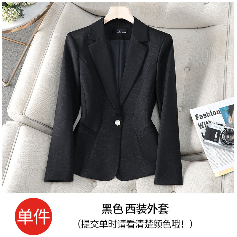 2025韩系新款长袖西服小西装外套女小个子高级感秋冬西装外套8535|undefined