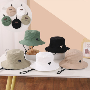 Children's Summer Seaside Traveling Fisherman Hat Breathable Quick-drying Sun Hat Multifunctional Sun Protection Hat for Boys and Girls
