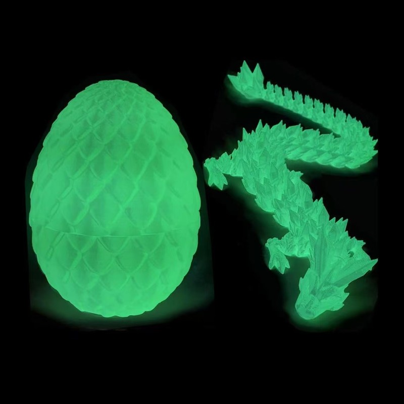 跨境批发3D打印龙蛋神龙套装玩具宝石龙摆件手办礼物装饰创意潮玩|undefined