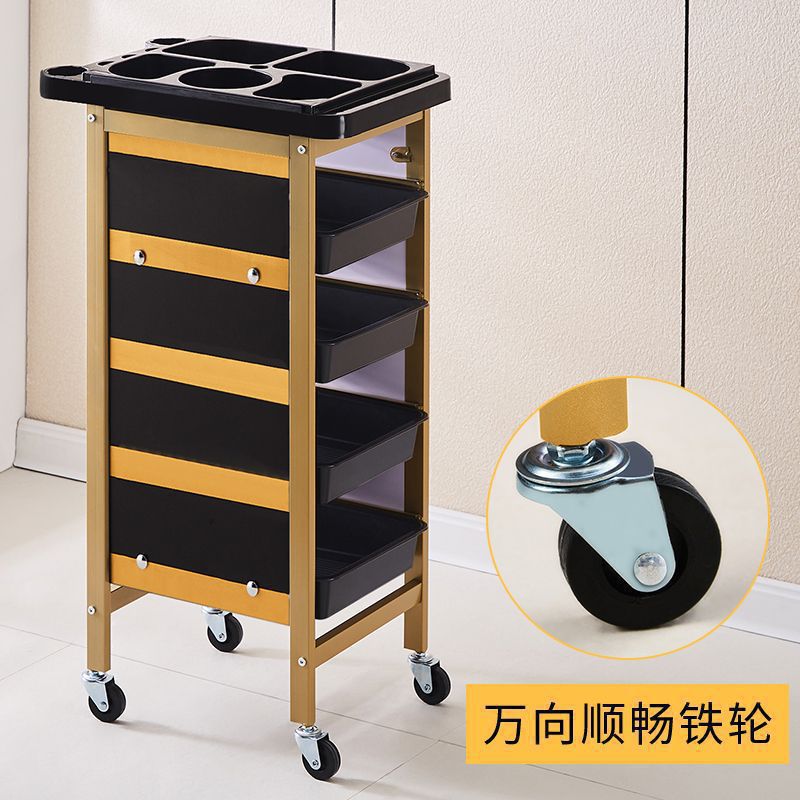 Carro de belleza, cochecito de peluquería, cochecito de peluquería, carro de herramientas, carro de barra de cinco capas, carro de peluquería, armario de herramientas de peluquería