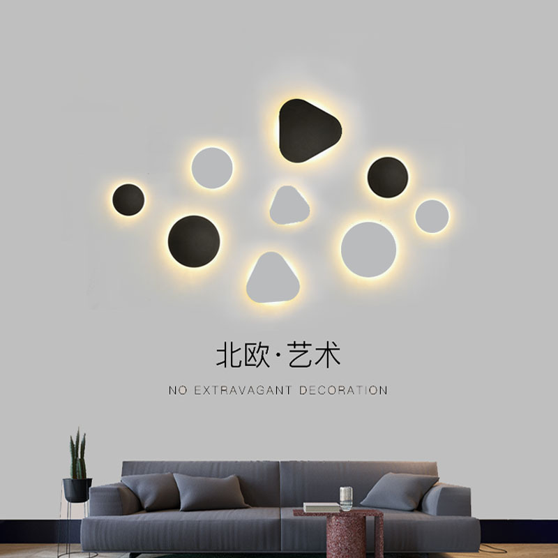 Modern and minimalistic LED creative sconce for living room
