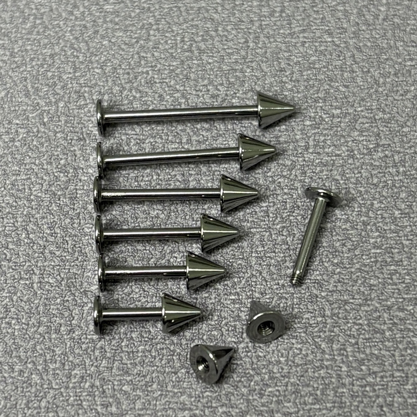 Labret piercing jewelry detail image