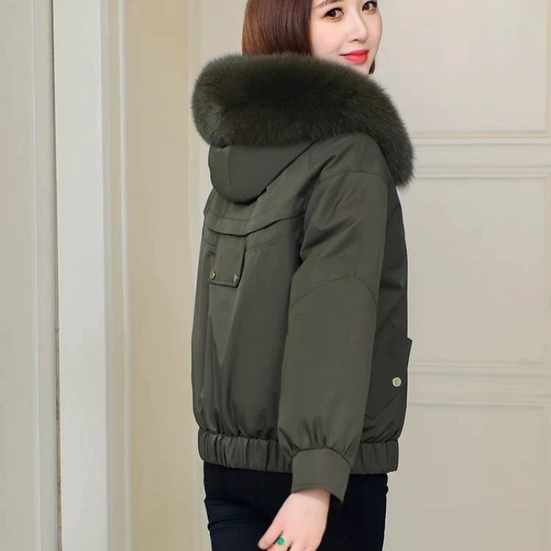 Winter short warm down jacket, for teenagers