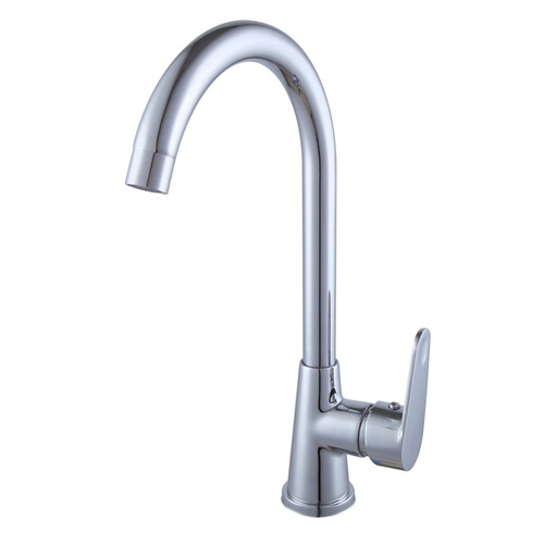 Copper kitchen faucet hot and cold vegetable basin with ball large curved faucet vegetable basin sink copper mixed water kitchen faucet