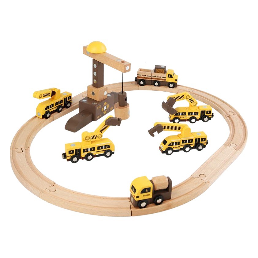 Tiktok caliente combinación creativa máquina DIY pista ingeniería vehículo traje variedad magnética montaje vehículo pista