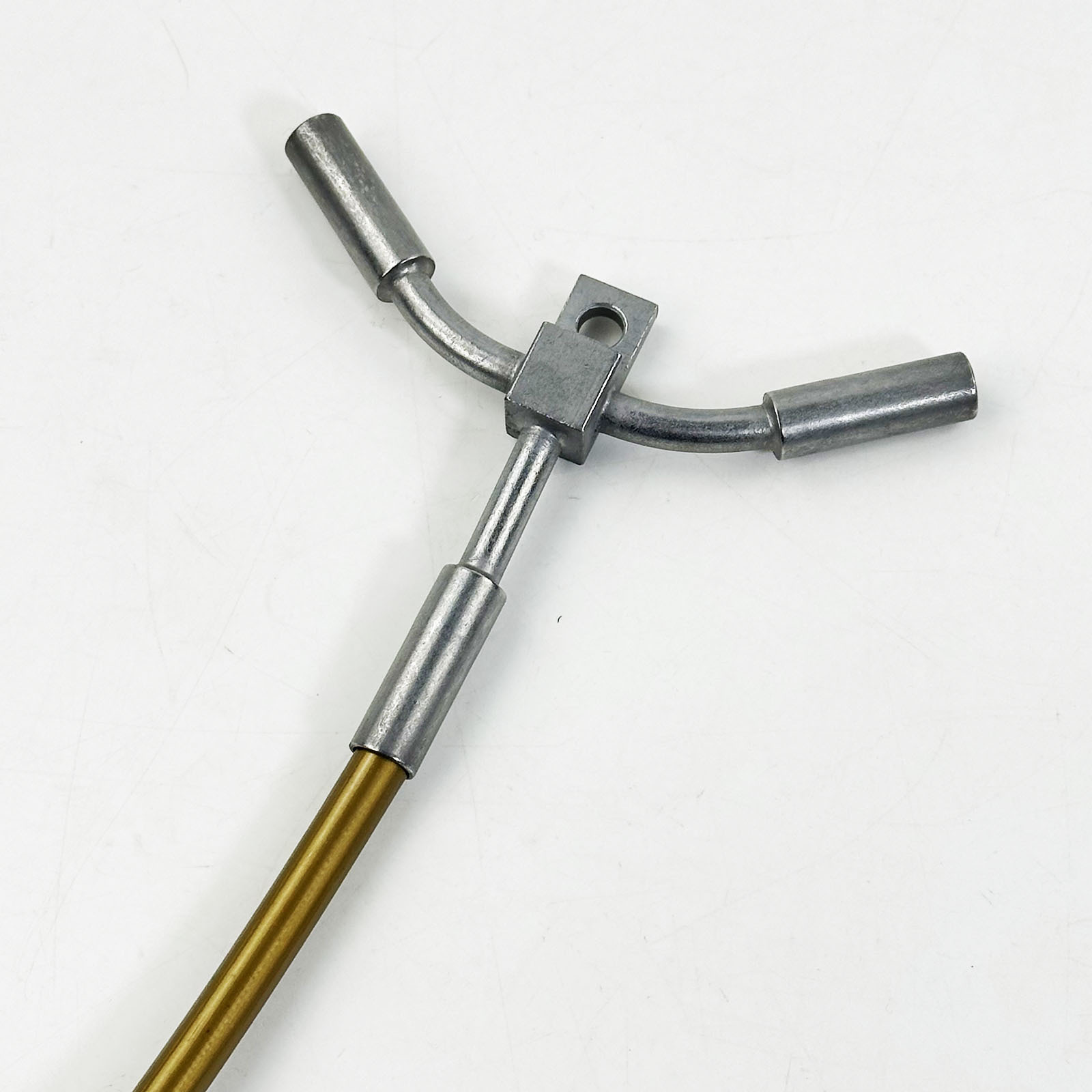 T-Type/Y-Type Three-Way Galvanized Brake Oil Pipe Connector Motorcycle Brake Hose Connector Accessories Disc Brake