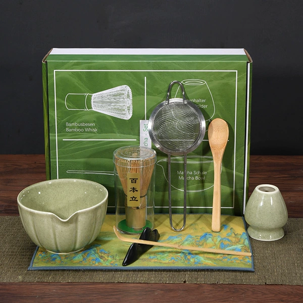 Matcha, tea cup, set, spoon