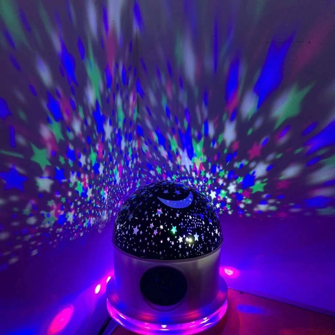 LED music starry sky with projector, colorful rotating light strip, bluetooth