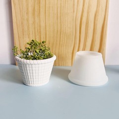 バスケット鉢植えシリコン金型キャンドルカップ花かご石膏金型樹脂滴金型