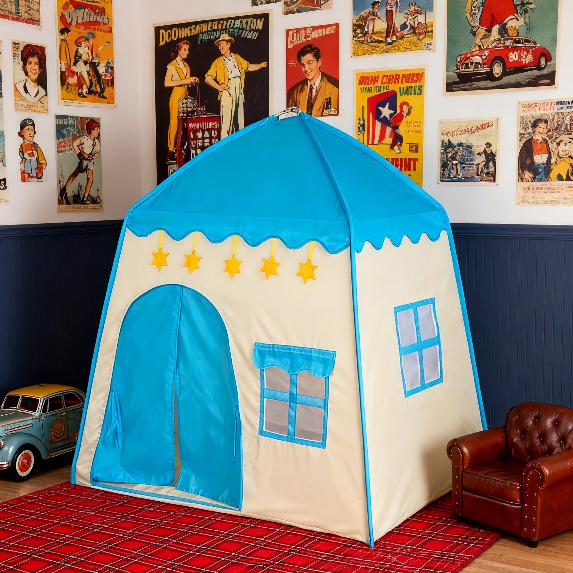 Procesamiento personalizado tienda de campaña para niños princesa castillo secreto casa de juegos bebé cama interior portátil pequeña tienda de campaña