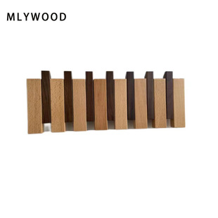 Solid Wood Wall Hanger Hook Piano Keys Nail-free Nail-free Hanger Door Hanging Bag Bedroom Entrance Wall Coat Hook