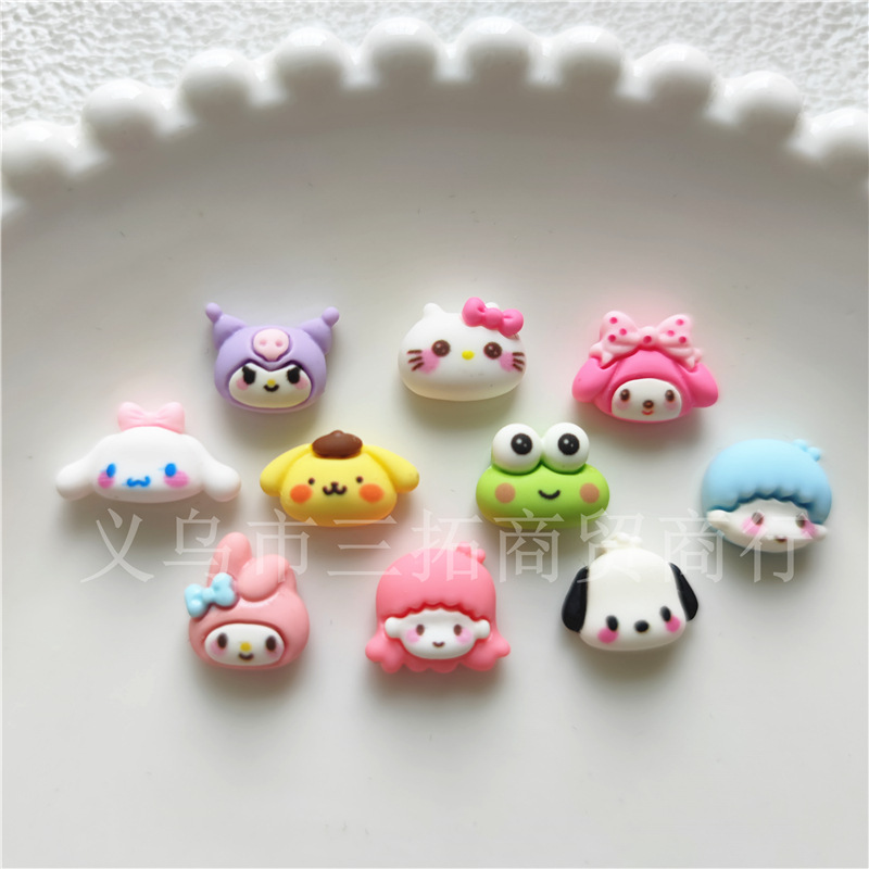 迷你款三丽鸥树脂配件 卡通指甲贴配件手机壳奶油胶diy手工材料包