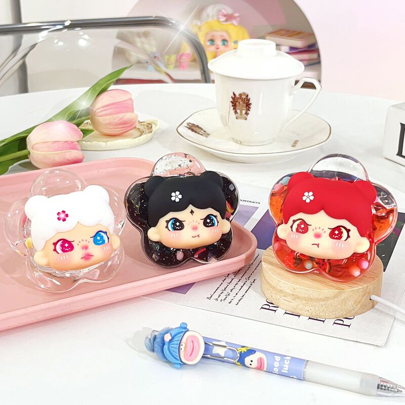 花びらガールアクリル小さなクリエイティブかわいい漫画の装飾品トレンディなガーリーハート寝室の小さなギフトデスクトップ装飾|undefined
