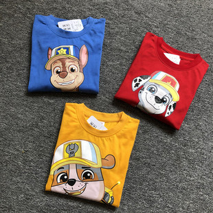 Japanese single foreign trade cartoon animation Autumn New stitching fake two-piece children's clothing casual long sleeve base shirt