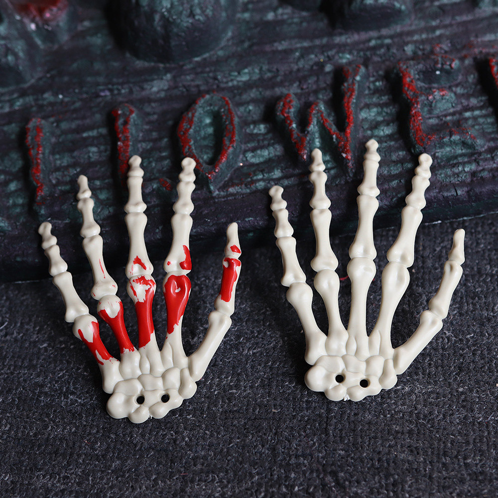 Spot Halloween Skull Skeleton Skeleton Hand Haunted House Bar Decoración Adornos Adornos Adultos Ghost Paws