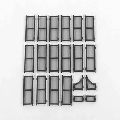 Suitable for polar krypton 22-25 009 insect net middle net water tank protection net buckle installation non-disassembly modification supplies (Automobile anti-insect net) - painted-black-20-piece-set