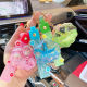 Creative isn starfish floating bottle keychain acrylic oil quicksand car student backpack small gift ornaments