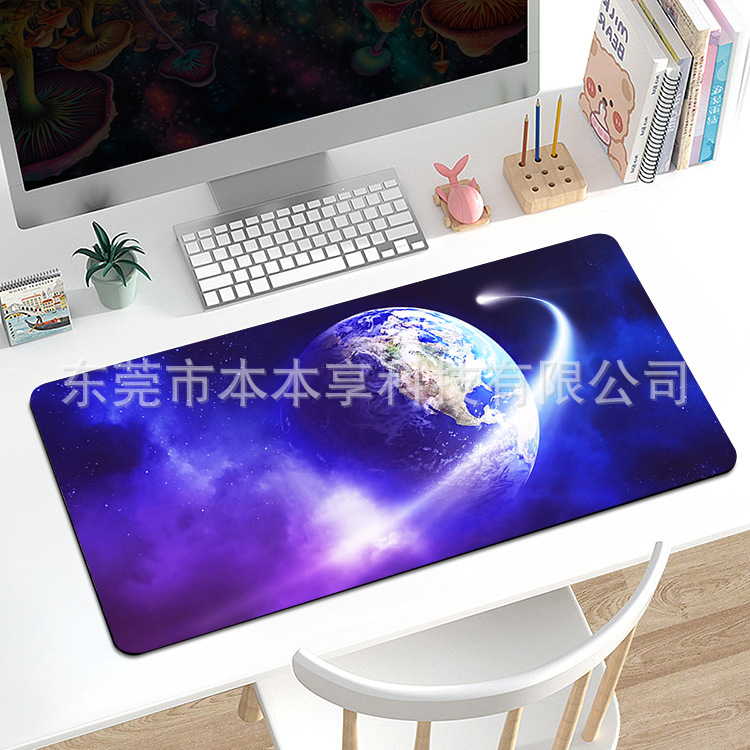 Alfombrilla de ratón, mapa de calor súper grande, línea abstracta, alfombrilla de ratón grande, nueva alfombra antideslizante corrugada de fluido, fábrica al por mayor