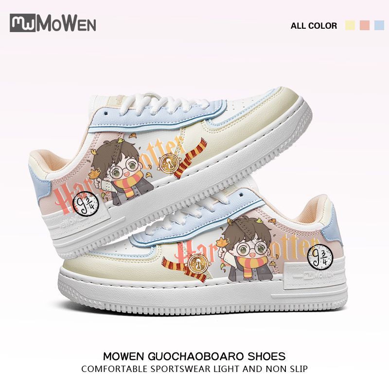 Stranger Harry Potter Co-brand Shoes Explosive Change Cartoon Casual Sneakers Low-top Sneakers Spring All-match Students